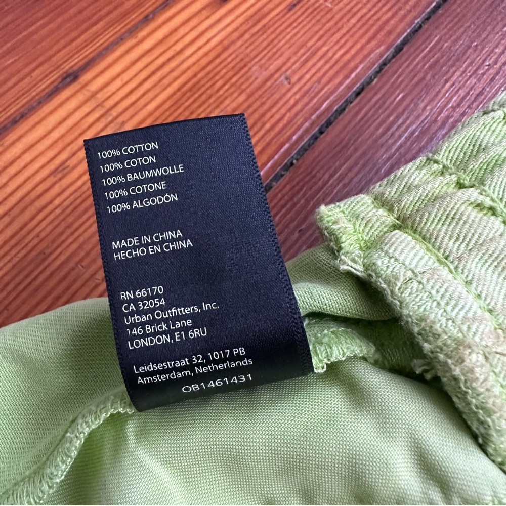 BDG Pull On Denim Boxer Short in Lime XS - Picture 7 of 7